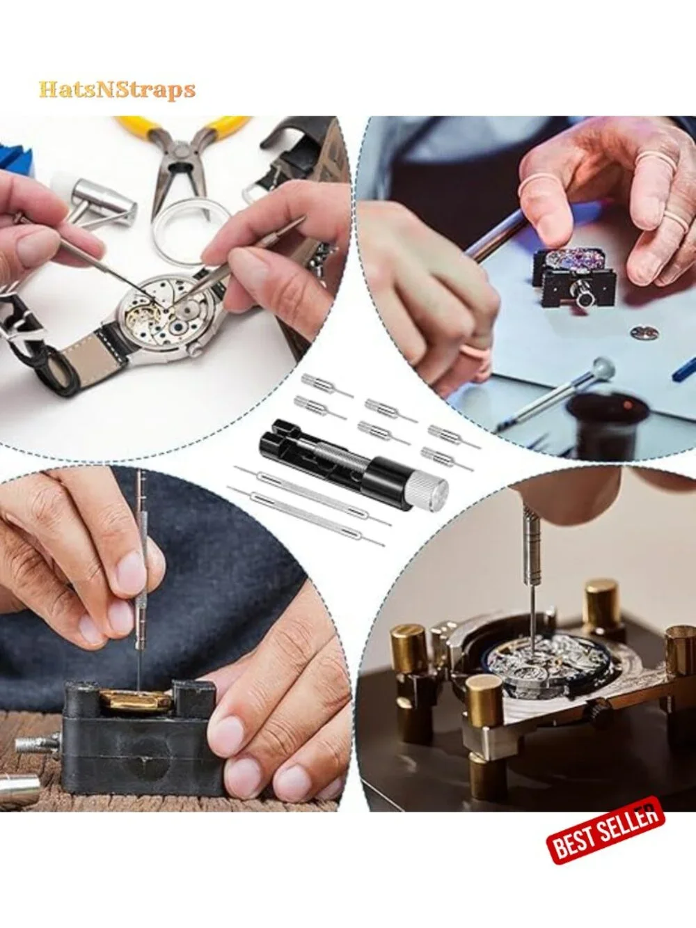 2 Pack Watch Link Removal Kit with Replacement Pins